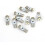 10pcs Ice Blue T5 Wedge 3020 Surface Mount Device 5-LED Bulbs Car Light DC 12V Internal 1