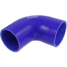 Car Cooling System 64-70mm Inner Dia 90 Degree Elbow Silicone Hose Reducer Blue
