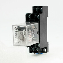 DPDT 8 Pin 5 Amp 240VAC/28VDC MY2J AC 6V Coil General Purpose Relay with Socket Base