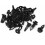 20pcs Car Push in Expanding Screw Plastic Rivets Black for 8mm Hole 1