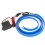 Blue 1M Sewable EL Wire Light Strip with Controller Universal for Car 1