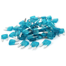60 Pcs 15A Automotive Car Motorcycle Mini Blue Blade Type Fuse