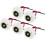 5 Pcs 1156 P21W BA15S LED Bulb Socket Car Light Harness Wire White 1