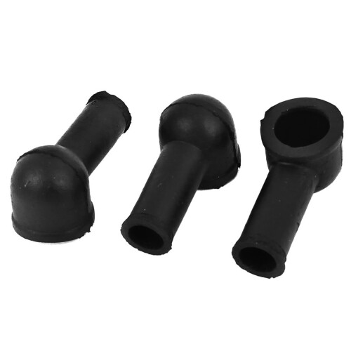 Terminal Insulating Covers 12mm x 8mm 3Pcs Black
