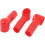 3Pcs PVC Battery Terminal Insulating Protector Covers Red 14mmx10mm 1