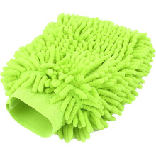 Car Mitt Microfiber Wash Glove Fluorescent Green
