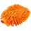 Dual Side Orange Microfiber Car Wash Mitt Glove 1