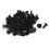 50 Pcs Black Plastic Rivet Clips 5mm x 15mm x 17mm 1