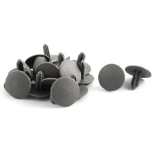 20 Pcs Gray Plastic Splash Clips 7mm x 17mm x 24mm