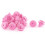 20 Pcs Pink Plastic Door Trim Panel Hood Rivet 1