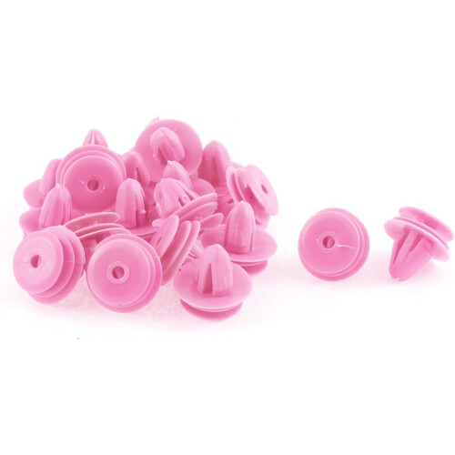 20 Pcs Pink Plastic Door Trim Panel Hood Rivet