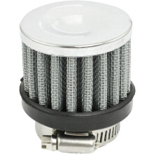 25-38mm Hose Clamp Universal Car Air Filter Silver Tone 25mm Inlet Inner Dia