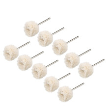 Electric Drill 2.3mm Shank 25mm Dia Polish Wheel Buffing Tool 10pcs