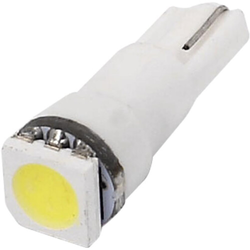1W White T5 5050 Surface Mount Device LED Car Dashboard Light Lamp