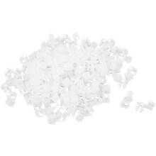 Car Auto Plastic 8mm Dia Hole Door Lock Fastener Clips 100 Pcs White