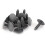 Car Parts Plastic Push Screw Rivet Panel Fixings Clips Gray 15 Pcs 1