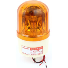 DC 24V 10W Industrial Safety Rotary Warning Light Beacon Lamp Orange