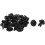 20 Pcs 15mm x 6mm Black Plastic Push-Type Clips 1