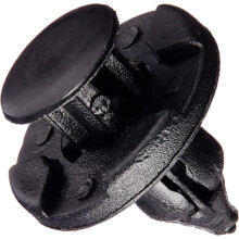 50 x 8mm Hole Plastic Rivets Fastener Push Clips Black for Car Auto Fender