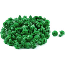 100 Pcs Plastic Rivet 8mm Hole Car Door Trim Panel Retainer Clip Green