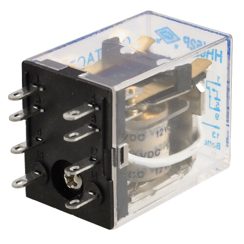 HH52P Coil 8 Pins Power Relay DPDT, DC 12V