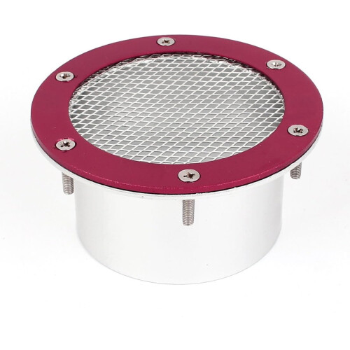 Red Vent Scoop Air-Intake Car Fender Mesh Grille