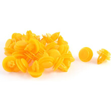 9mm Hole Door Trim Panel Rivets Yellow 30pcs