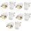Car White B8.5D 5050 1 Surface Mount Device LED Dashboard Indicator Side Light 10 Pcs 1