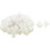 50 Pcs White Plastic Rivets Door Retainer Clips 1