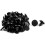 30 Pcs Plastic Rivet Automobile Car Engine Cover Clips Black 1