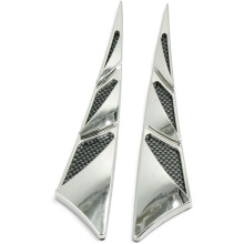 2pcs Triangle Shape Car Air Flow Fender Sticker