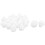 20Pcs White Plastic Rivet Door Card Clips 1