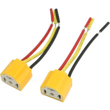 Car Auto Headlight Connector H4 Lamp Bulb Socket 2 Pcs