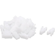 30Pcs Auto Instrument Panel Dashboard Plastic Fastener Clips White
