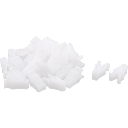 30Pcs Auto Instrument Panel Dashboard Plastic Fastener Clips White