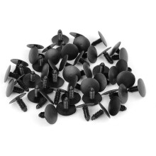 50pcs 7mm Plastic Fastener Rivet Clips Bumper Shield Retainer Auto Body Clips