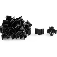 22 Pcs Black Plastic Bonnet Prop Support Rod Clips