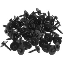 A15100800ux0092 50Pcs Metal Car Screw Body Bumper Hood Retainer Clips 50 Pack