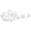20 Pcs White Plastic Splash Guard Rivet Clips 9mm x 13mm x 18mm 1