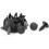 20 Pcs Black Plastic Rivet Guard Lining Trim Panel Mat Clips 1