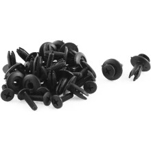 20 Pcs 6mm x 16mm Sealing Nails Black Plastic Rivet Mat Clips