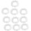 10 Pcs Clear White Plastic Disposable Steering Wheel Cover for Car 1