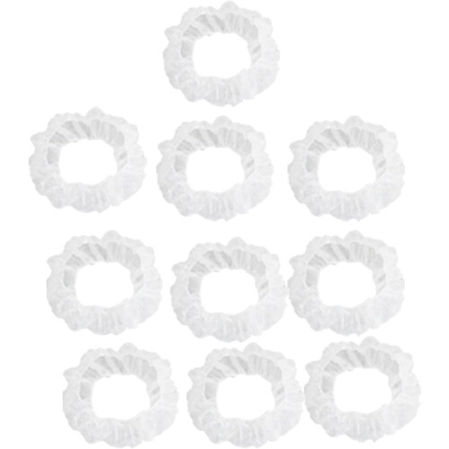 10 Pcs Clear White Plastic Disposable Steering Wheel Cover for Car