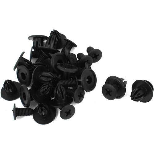 16 xPlastic Rivets Retainer Clip for Bumper Fender
