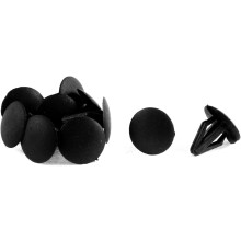 A15072900ux0447 10 Pcs Black Plastic Splash Floor Fastener Clips Pack
