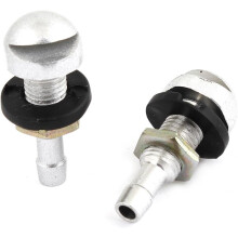 2 Pcs Repaired Windshield Washer Nozzle Silver Tone for Car Auto