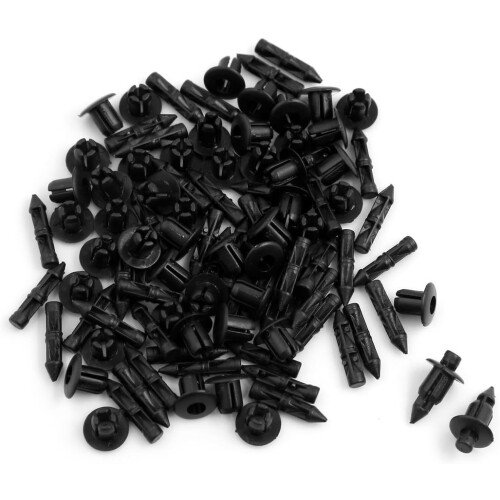 50 Pcs Plastic Splash Defender Push-Type Clips 6mm