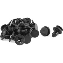 15Pcs Push Type Fender Retainer Bumper Clip Black