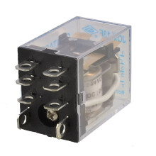 A12062900ux0200 DC 12V Coil 10A 240VAC 28VDC Dpdt Electromagnetic Relay Jqx-13F2ZA