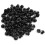a15090400ux0037 9mm Hole Square Black Plastic Rivets Clip, 100 Piece 1